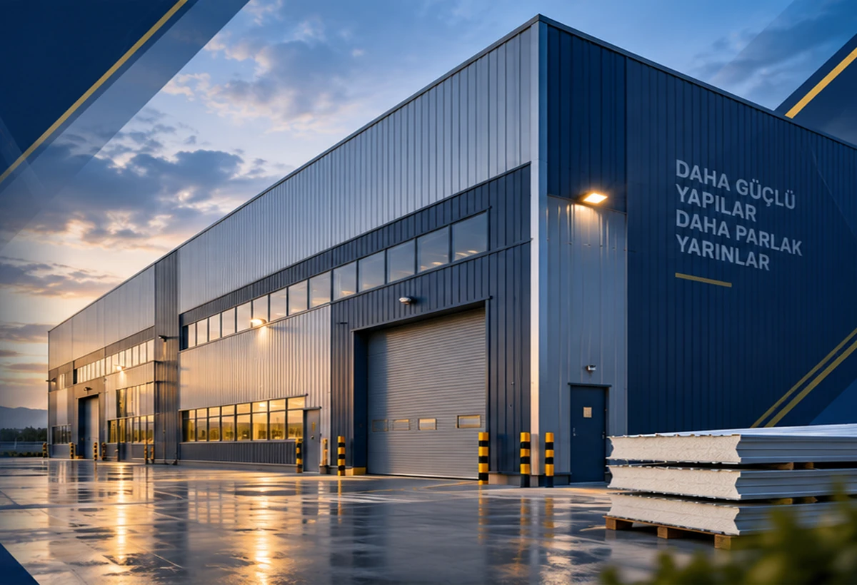Sandviç panel çatı proje satış ve montaj uygulaması